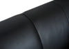 Quadro 4 Seater Sofa Leather Grain Graphite 063 / Stainless Steel