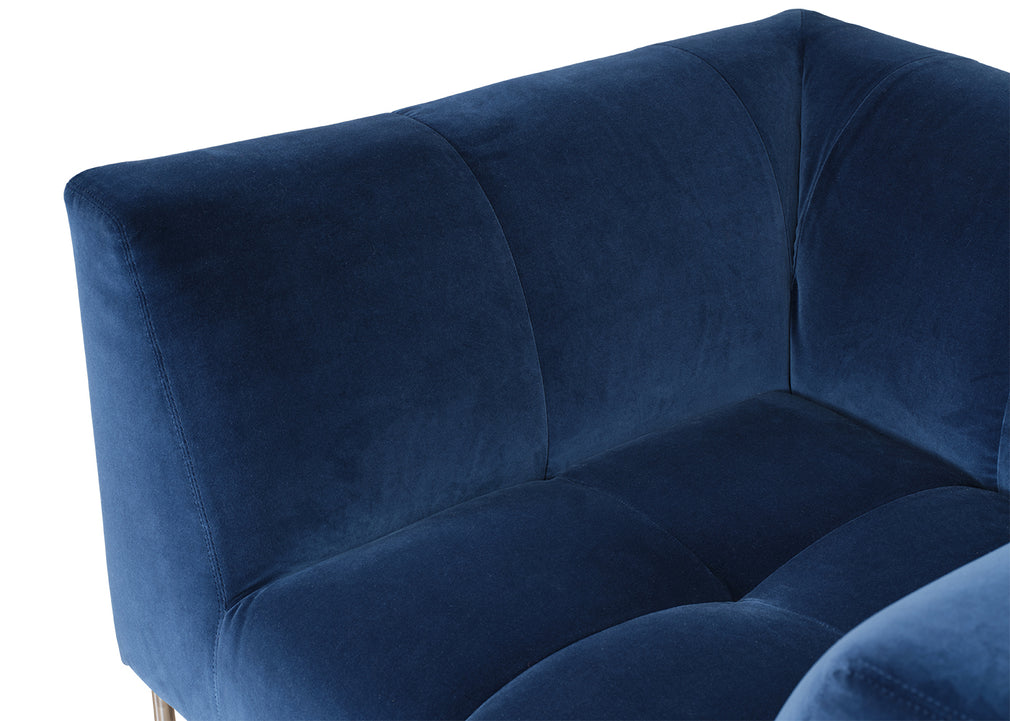Quadro Armchair Daino Leather Elephant / Black