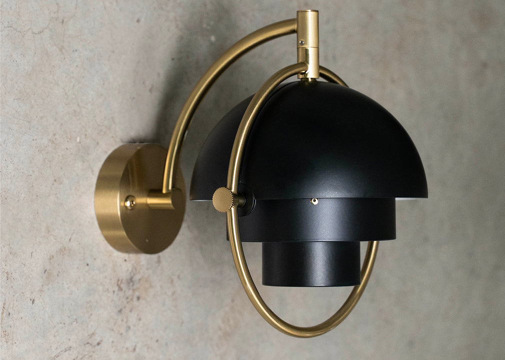 Multi-Lite Wall Light Brass