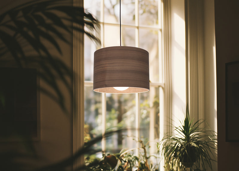 Wood Veneer Walnut Shade Small