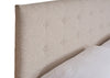 Brunel Bed Fabric Headboard Tessuta Oatmeal King