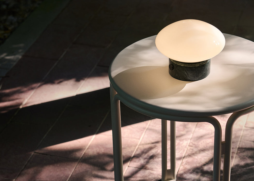 Mist Portable Table Lamp Grigio Caldo Marble