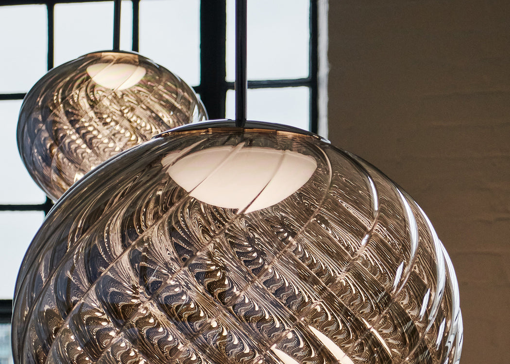 Whirl LED Pendant Light Silver / 30cm