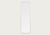 Fine Edge Mirror Rectangle Curved Black / Medium
