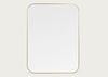 Fine Edge Mirror Rectangle Curved Black / Medium