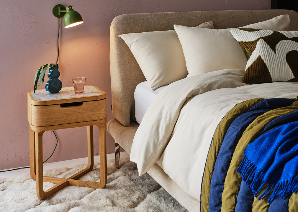 Anais Bedside Table Walnut