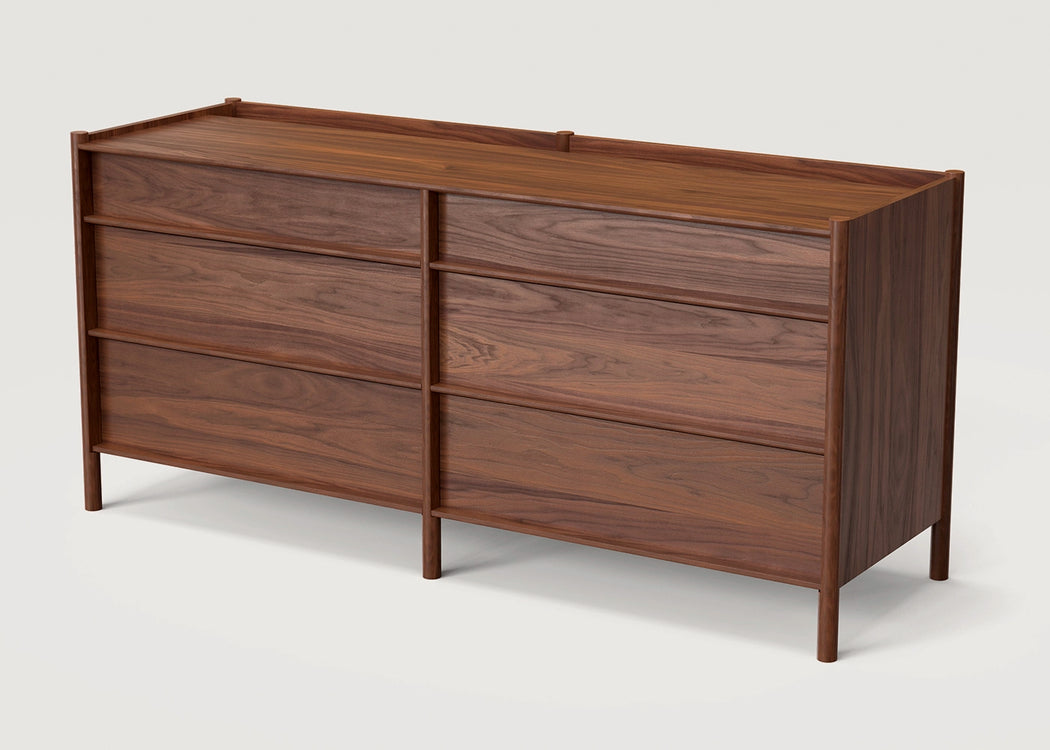Pala 6 Drawers Chest Walnut