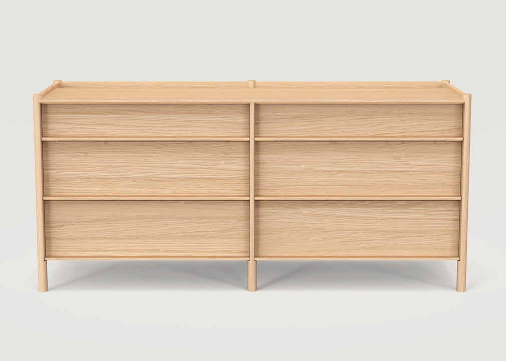 Pala 6 Drawers Chest Walnut