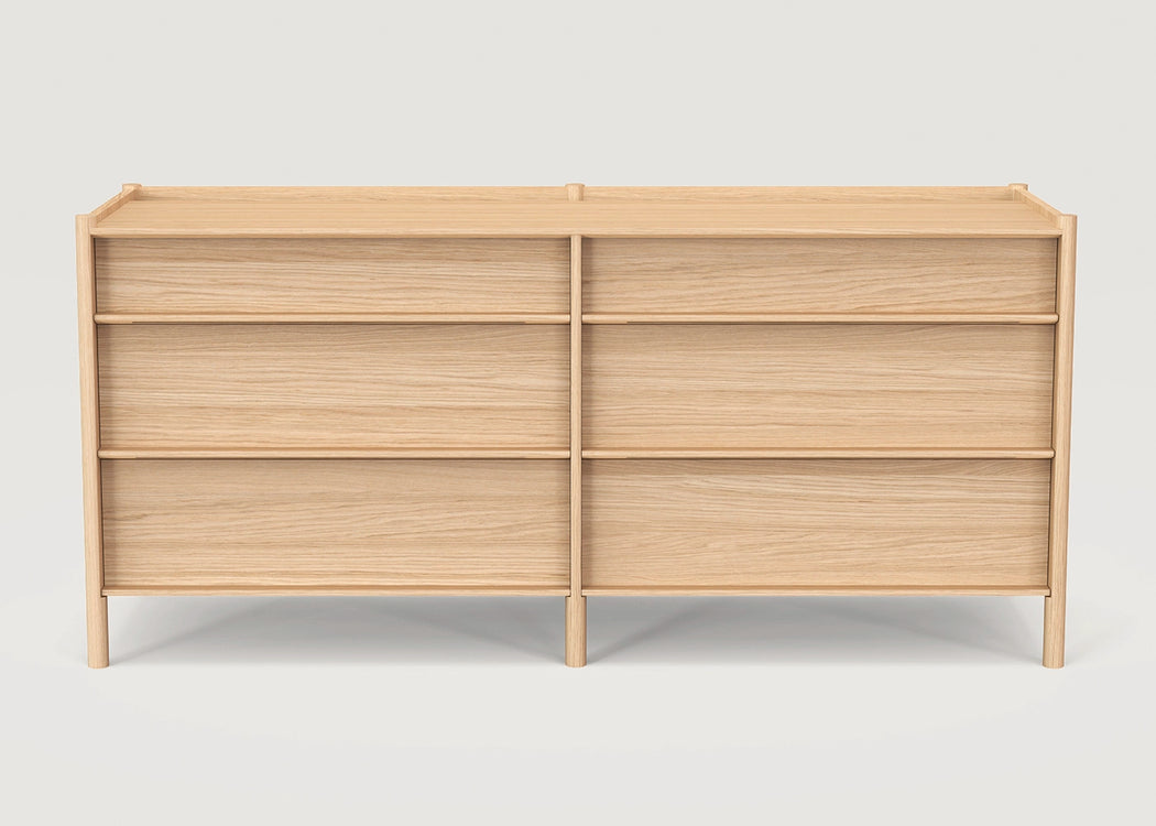 Pala 6 Drawers Chest Walnut