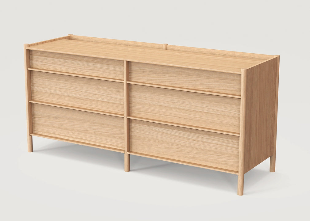 Pala 6 Drawers Chest Walnut