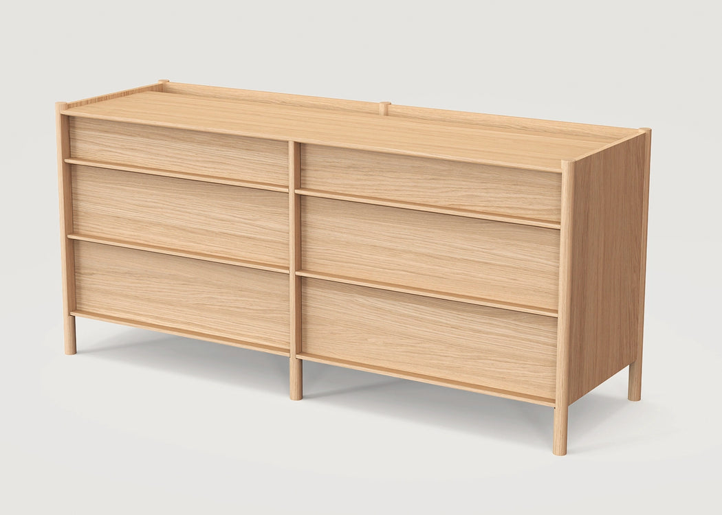 Pala 6 Drawers Chest Walnut
