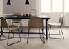 3D Dining Chair No Upholstery / Walnut / Stainless Steel
