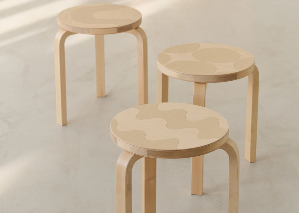 Stool 60 Marimekko Kivet Birch