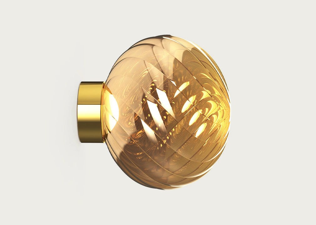 Whirl LED Surface Lamp Silver