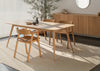 Flip Dining Chair Oak & Natural / No Upholstery