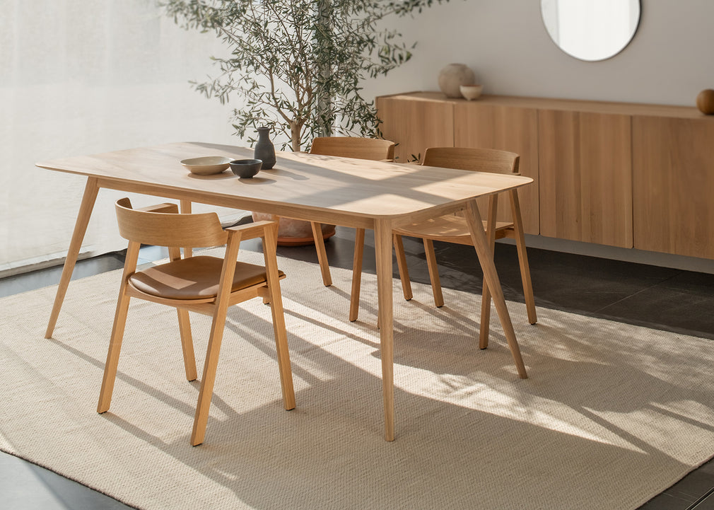 Flip Dining Chair Oak & Natural / No Upholstery