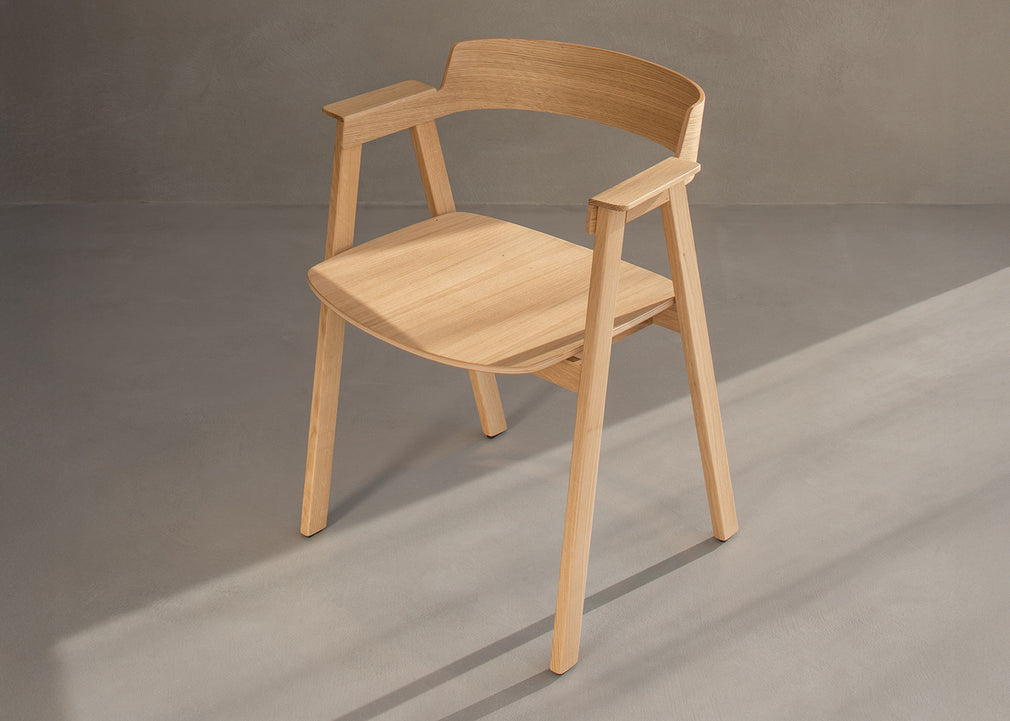 Flip Dining Chair Oak & Natural / No Upholstery