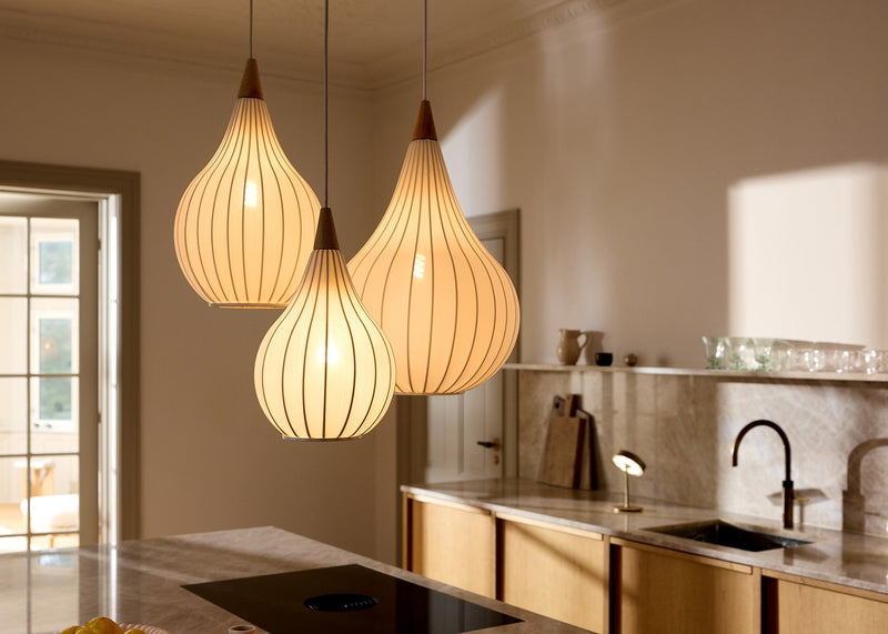 Drops Pendant Light Textile 38cm
