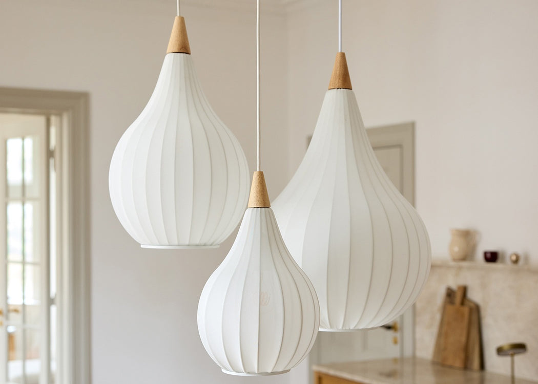 Drops Pendant Light Textile 38cm