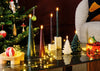 LED Cone Candle Small Pine Green