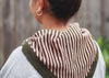 Triangle Lambswool Scarf Yellow & Oatmeal Stripe
