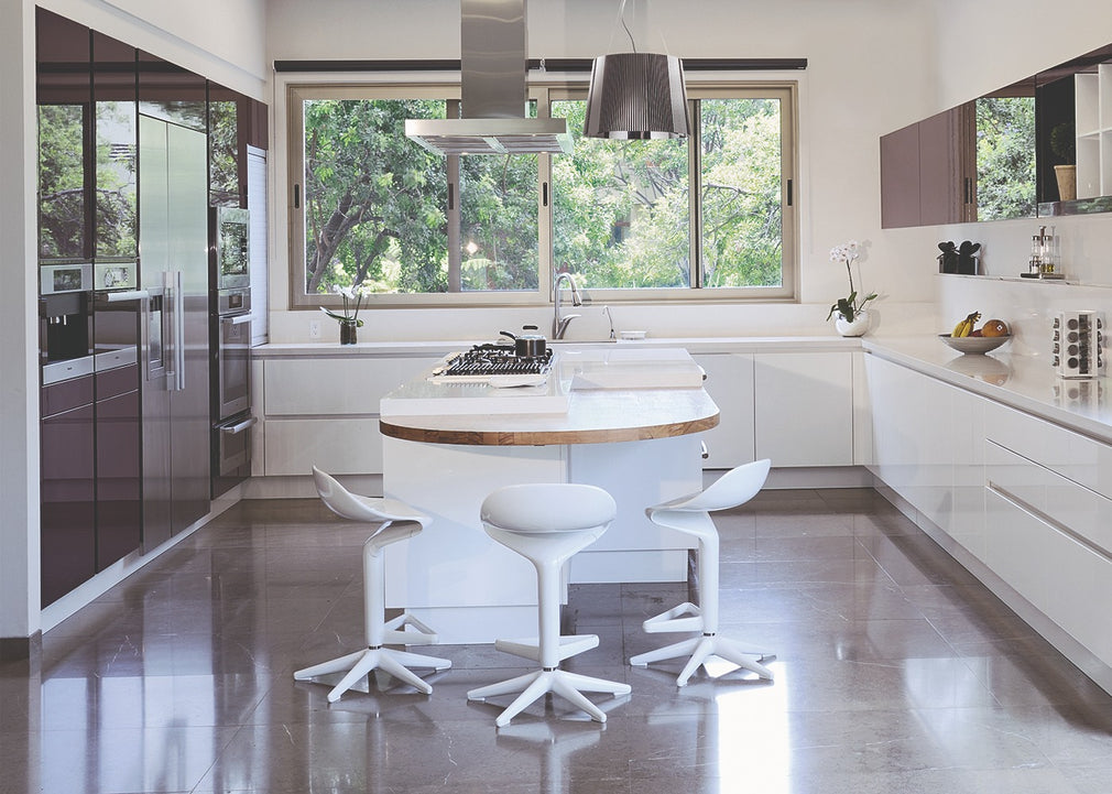 Spoon Bar Stool White