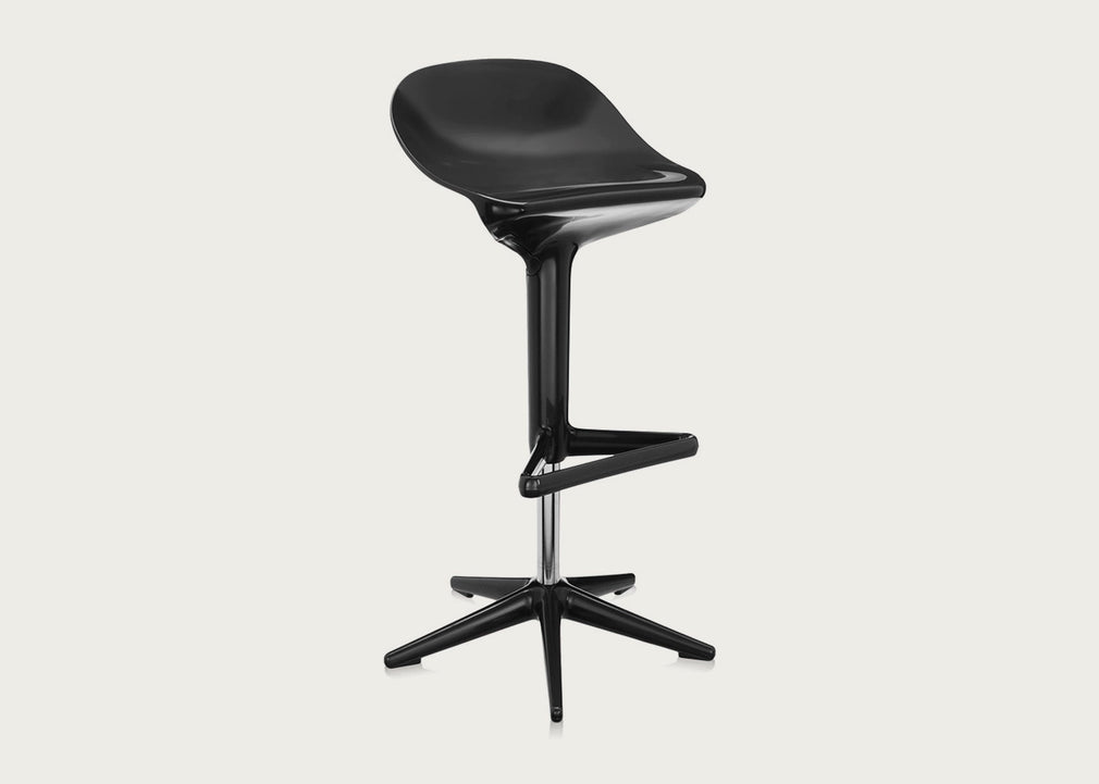 Spoon Bar Stool White
