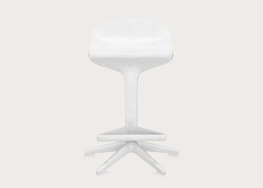Spoon Bar Stool White