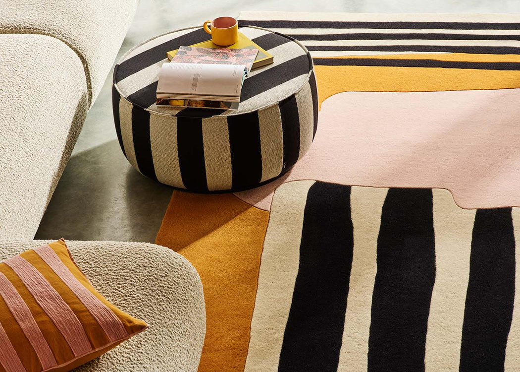 Heal's + LF Markey Solstice Rug Pink & Orange 140 x 200cm 140cm x 200cm