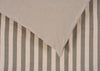 Cotton Stripe Green & Natural Bed Linen Set Single