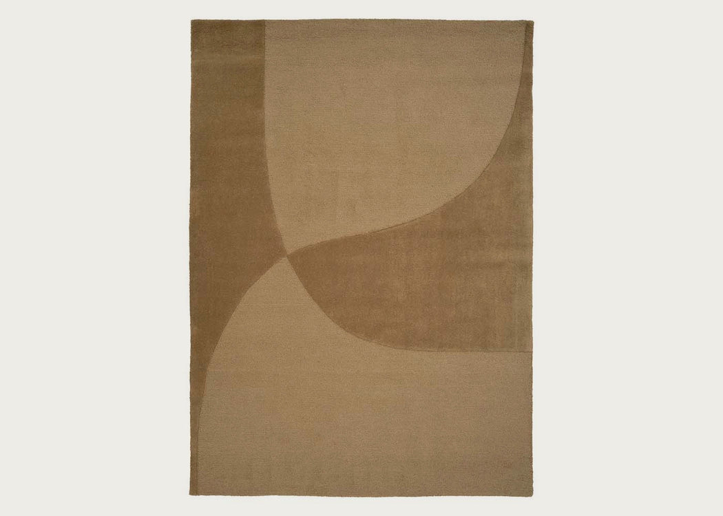 Split Plains Rug Mustard 140cm x 200cm