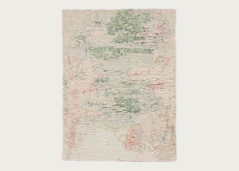 Eternity Rug Pastel Palms Silver Pink 170cm x 240cm