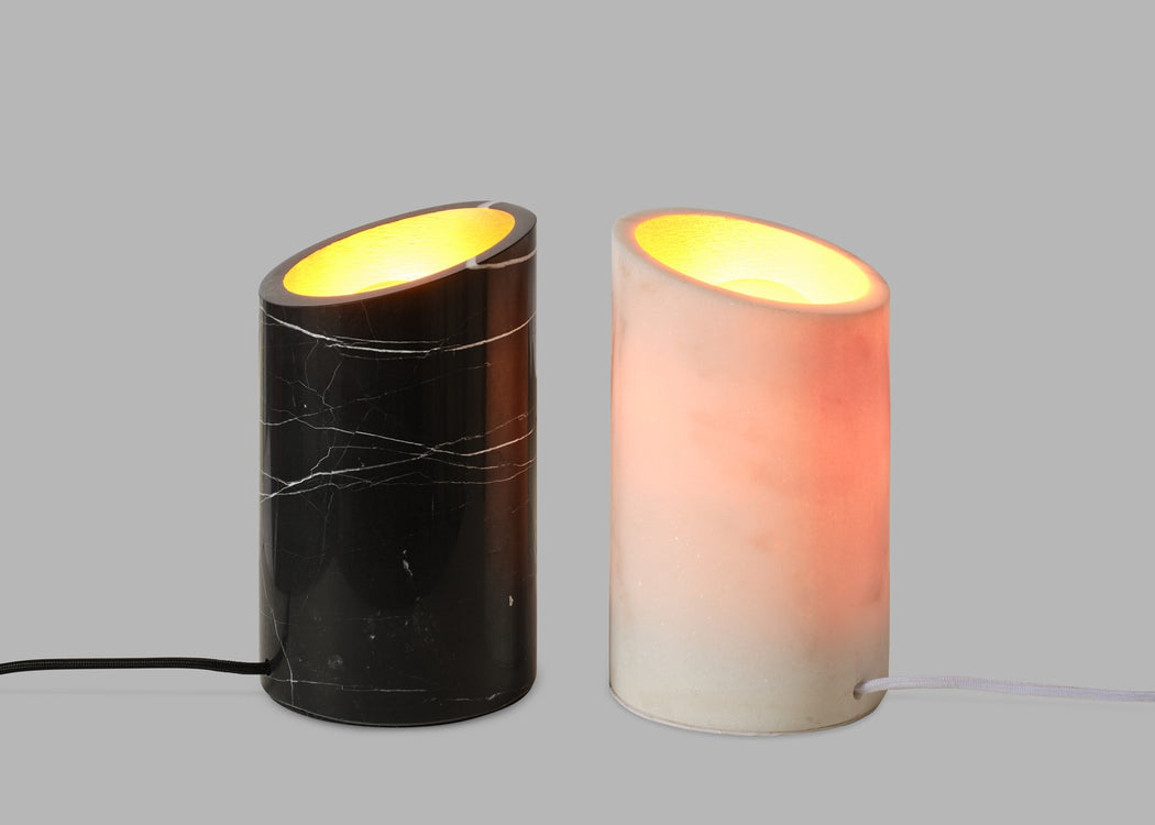 Eliot Uplighter Floor Lamp Black Marble