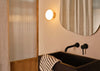 Ellipse LED Wall Light IP44 Black Chrome
