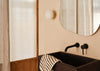 Ellipse LED Wall Light IP44 Black Chrome