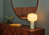 Opal Lantern Table Lamp Cocoa Marble