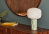 Opal Lantern Table Lamp Cocoa Marble