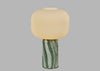 Opal Lantern Table Lamp Cocoa Marble