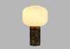 Opal Lantern Table Lamp Cocoa Marble