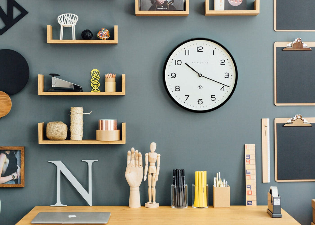 Echo Number Three Wall Clock Black