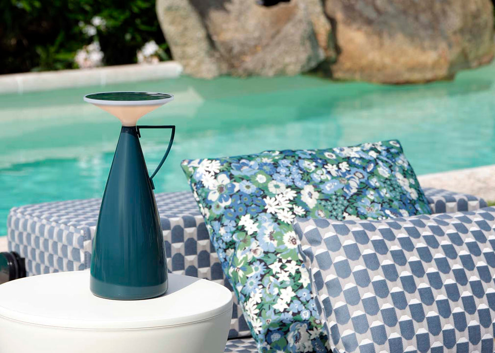 Camomille LED Portable Table Lamp Petrole