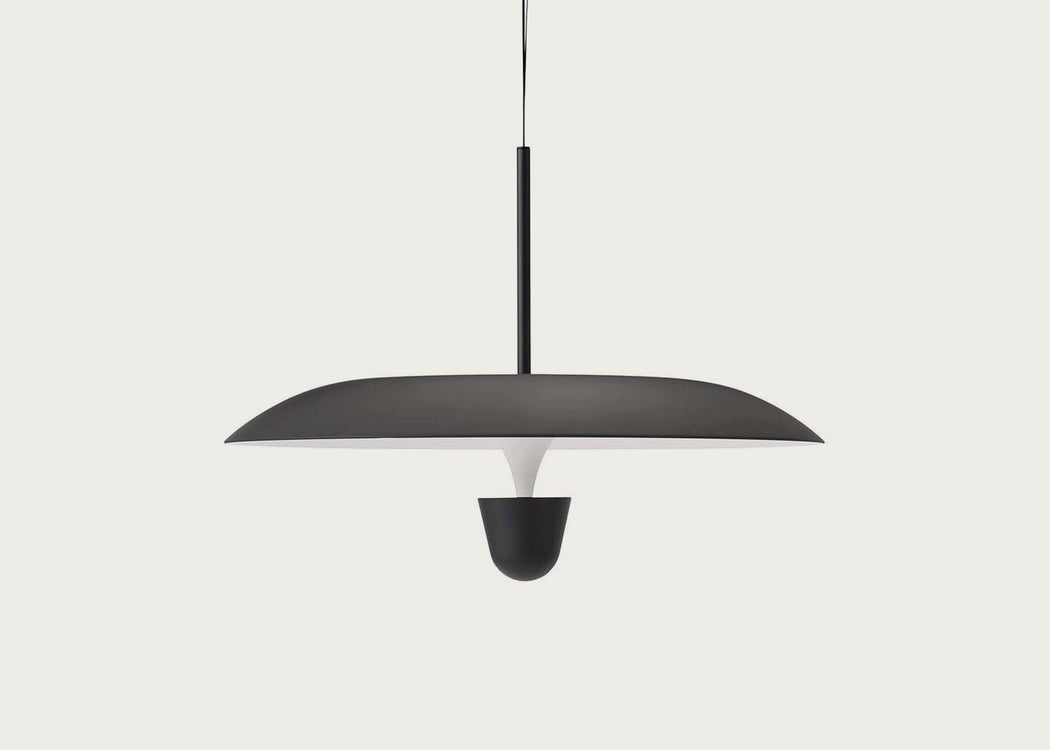 Kantarell LED Pendant Light Curved White/Nickel