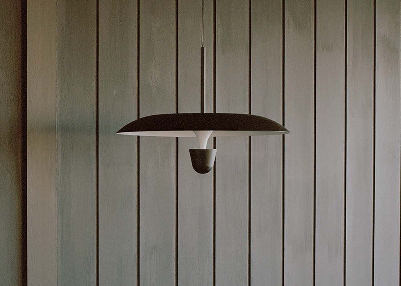 Kantarell LED Pendant Light Curved White/Nickel