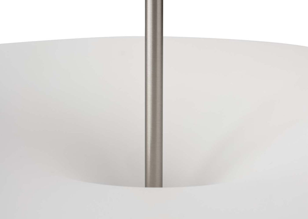 Kantarell LED Pendant Light Disc White/Nickel