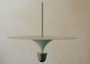 Kantarell LED Pendant Light Disc White/Nickel