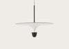 Kantarell LED Pendant Light Disc White/Nickel