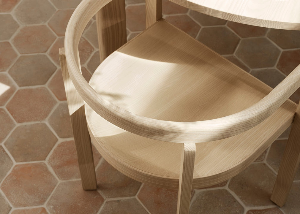 After Dining Chair White Ash