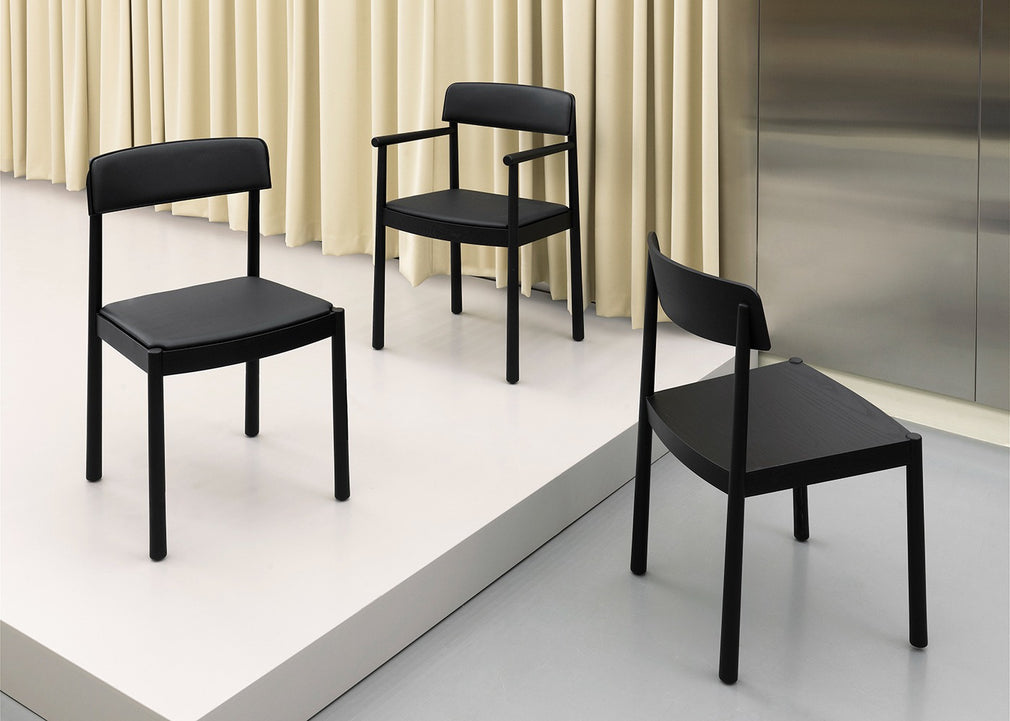 Timb Dining Side Chair Tan Ash / Ultra Leather Camel