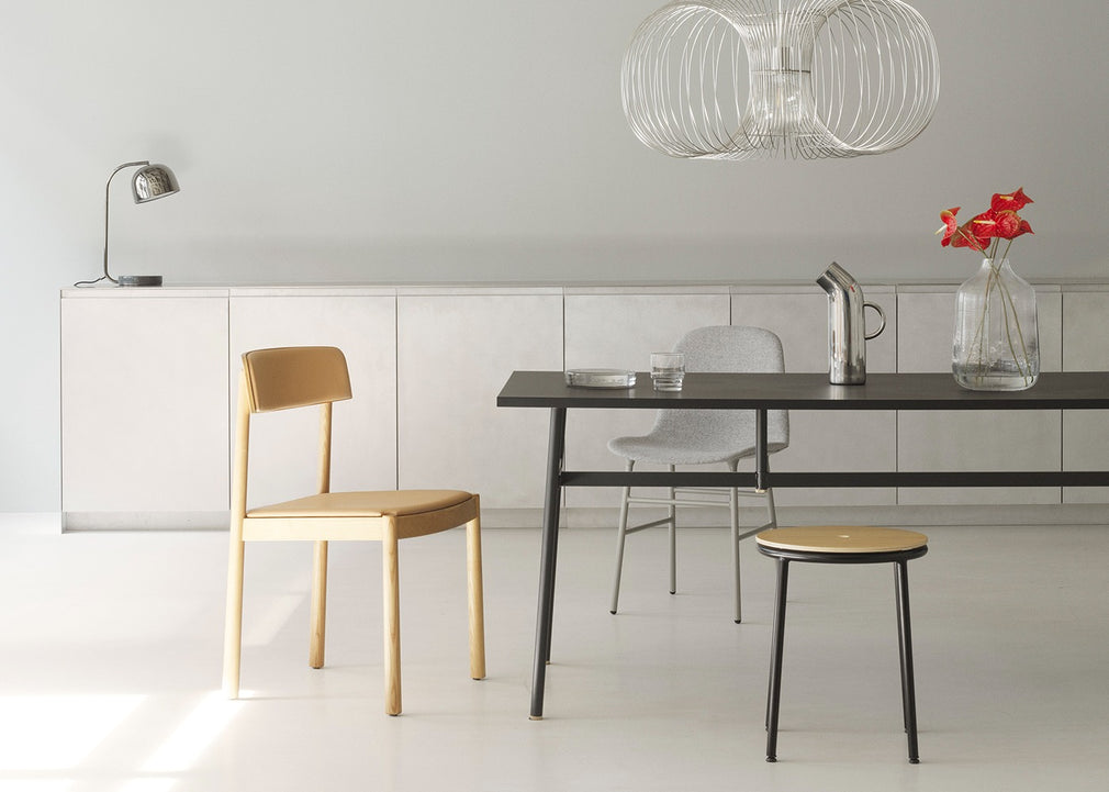 Timb Dining Side Chair Tan Ash / Ultra Leather Camel
