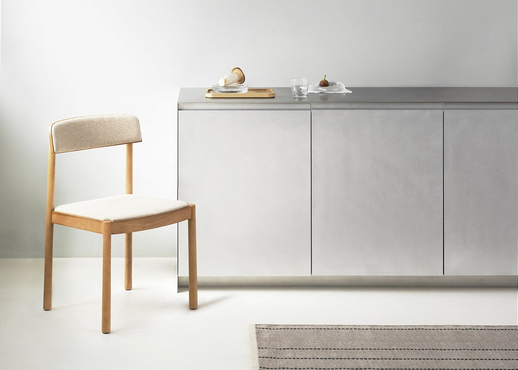 Timb Dining Side Chair Tan Ash / Ultra Leather Camel